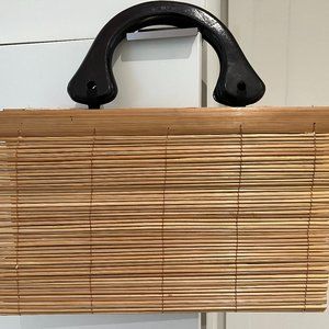 Unbranded Womens Wooden Satchel Handbag Tote Beach Summer Spring Bag